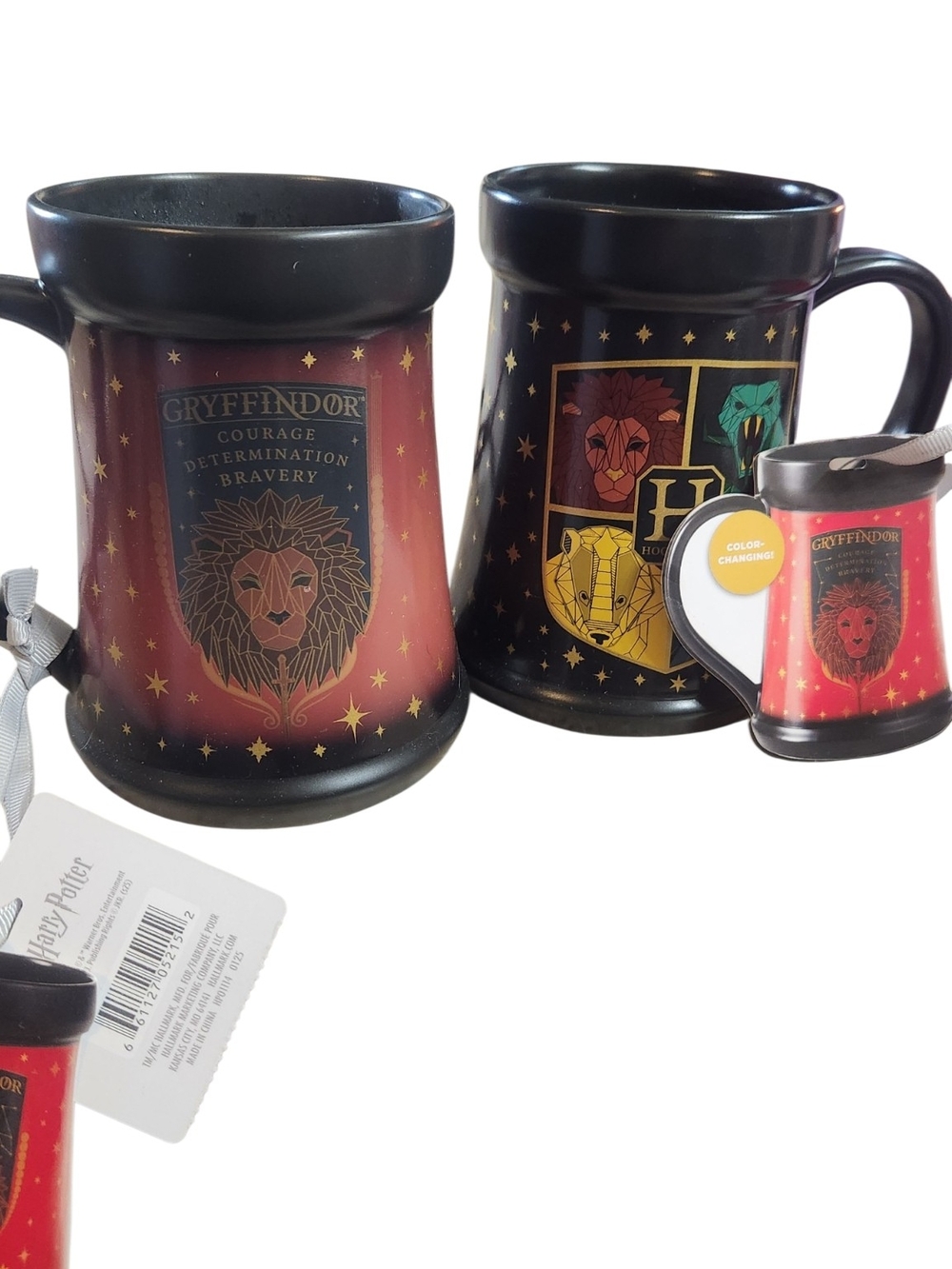 Hallmark Gryffindor Color-Changing Black and Red Ceramic Mugs